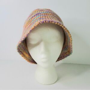 Urban Outfitters Colorful Woven Knit Unisex Bucket Hat